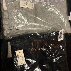 Aeropostale Gray and Black sweatpants